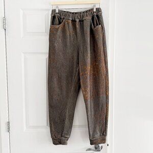 Anntian Printed Fleece Sweatpants, size Small